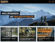 Tablet Screenshot of free-mountain.ch